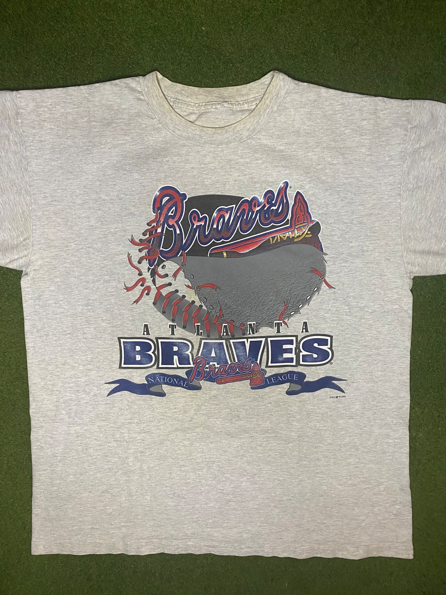Atlanta Braves de 1998 - Camiseta de béisbol vintage (XL)