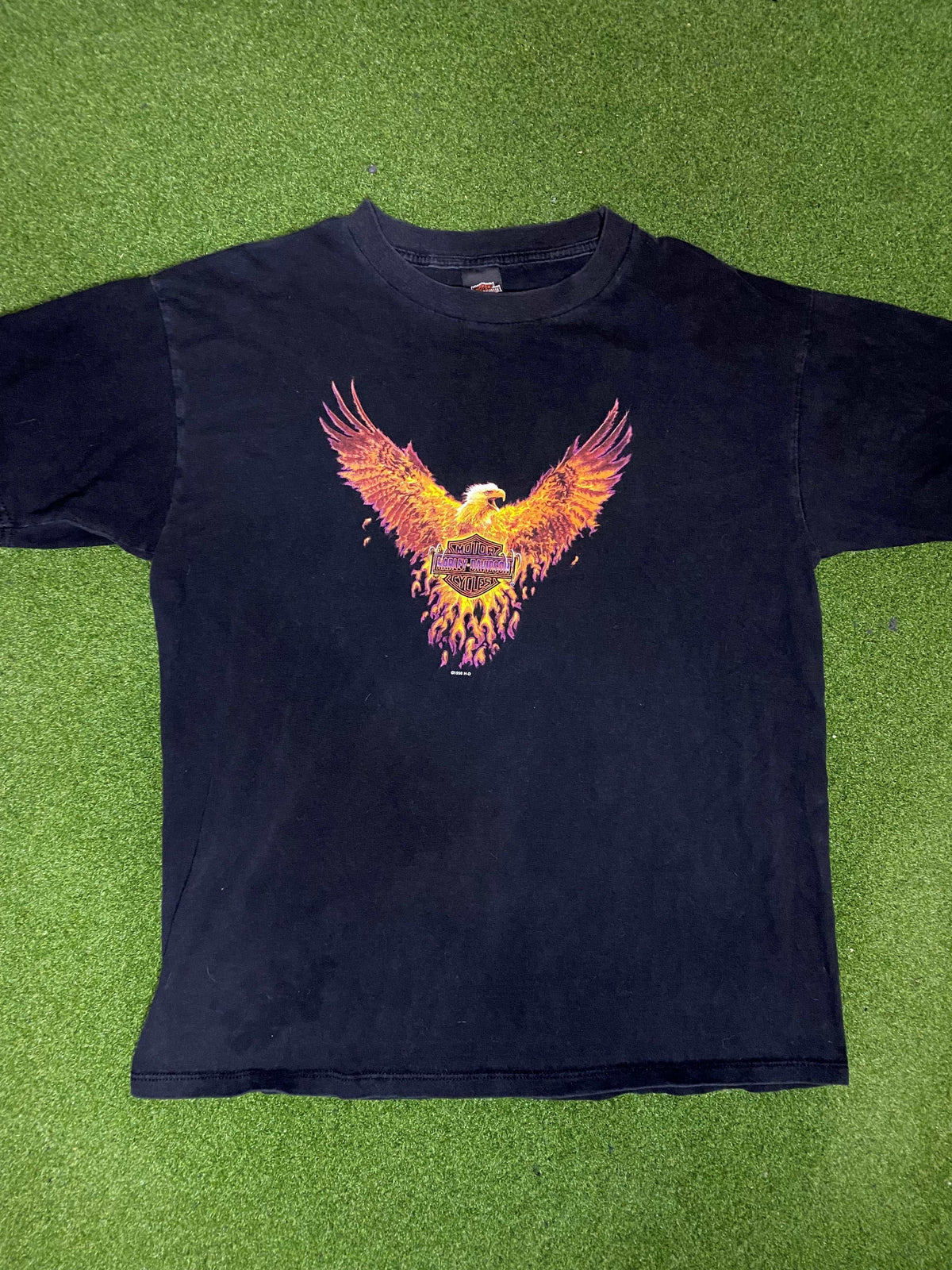 1998 Harley Davidson - Los Angeles California - Vintage Harley Davidson Tee Shirt (XL) - Gametime Vintage
