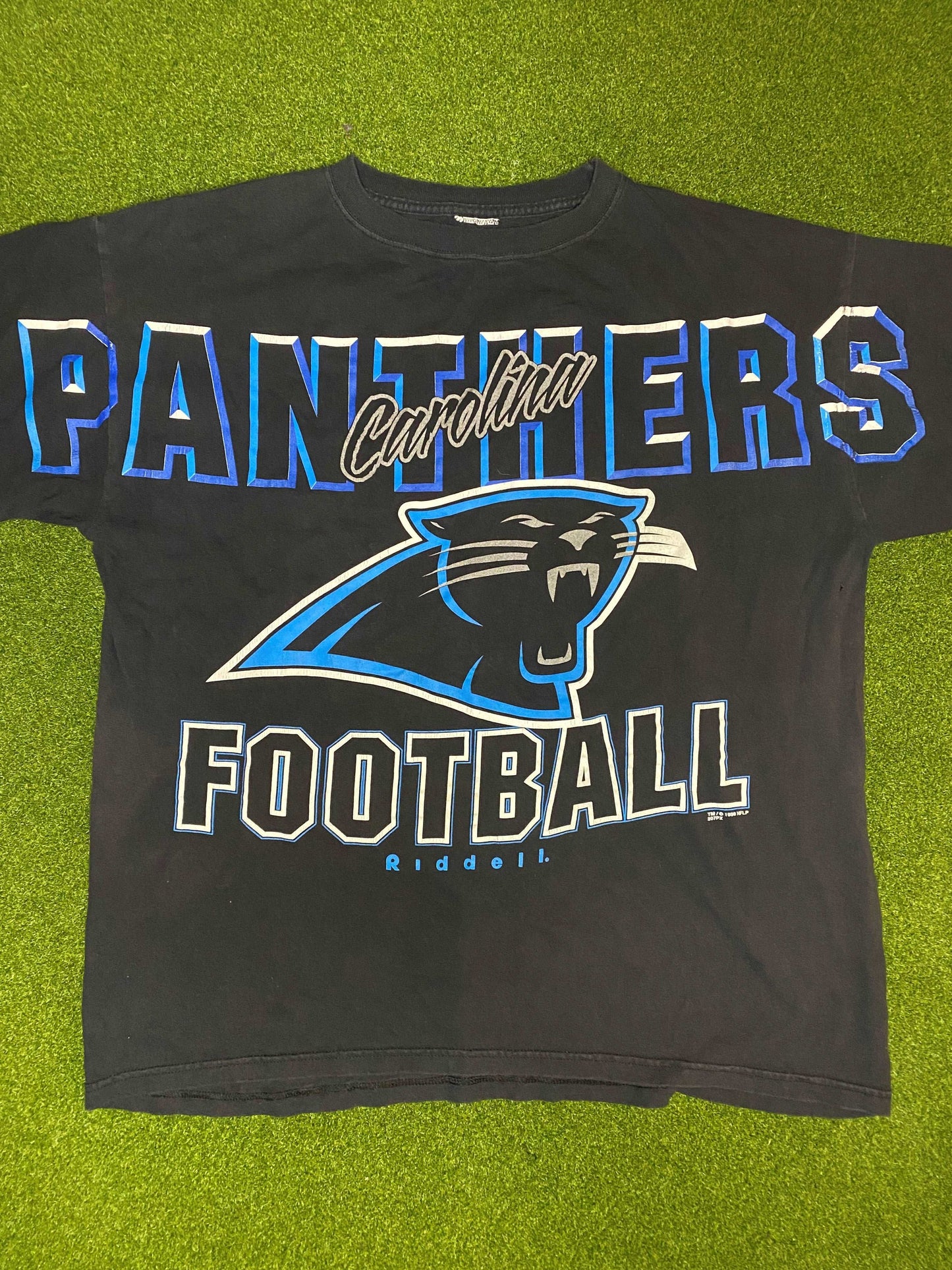 1998 Carolina Panthers - Big Logo - Vintage NFL Tee Shirt (XL) - Gametime Vintage