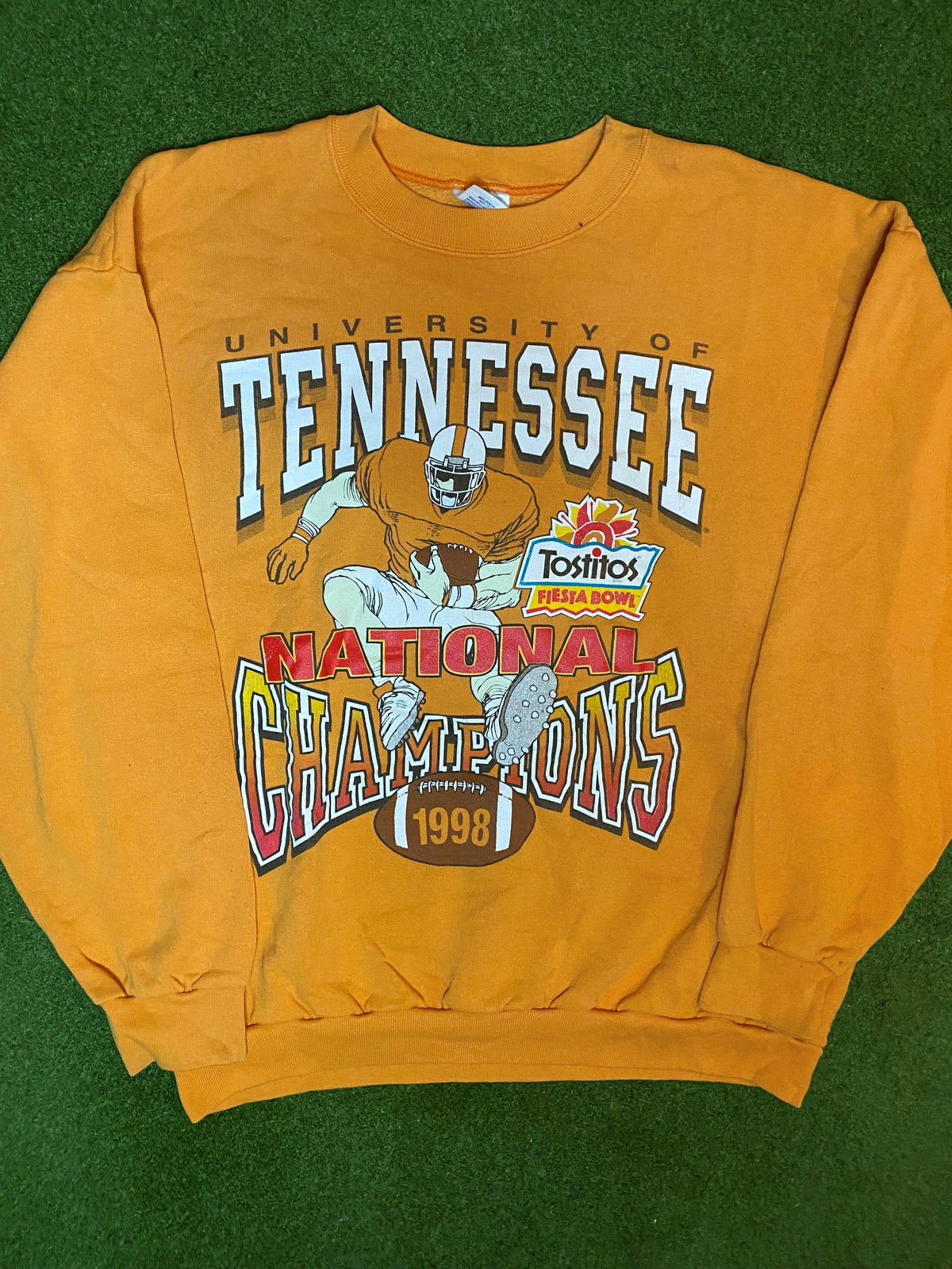 1998 Tennessee Volunteers - National Champions - Vintage College Football Sweatshirt (2XL) - Gametime Vintage