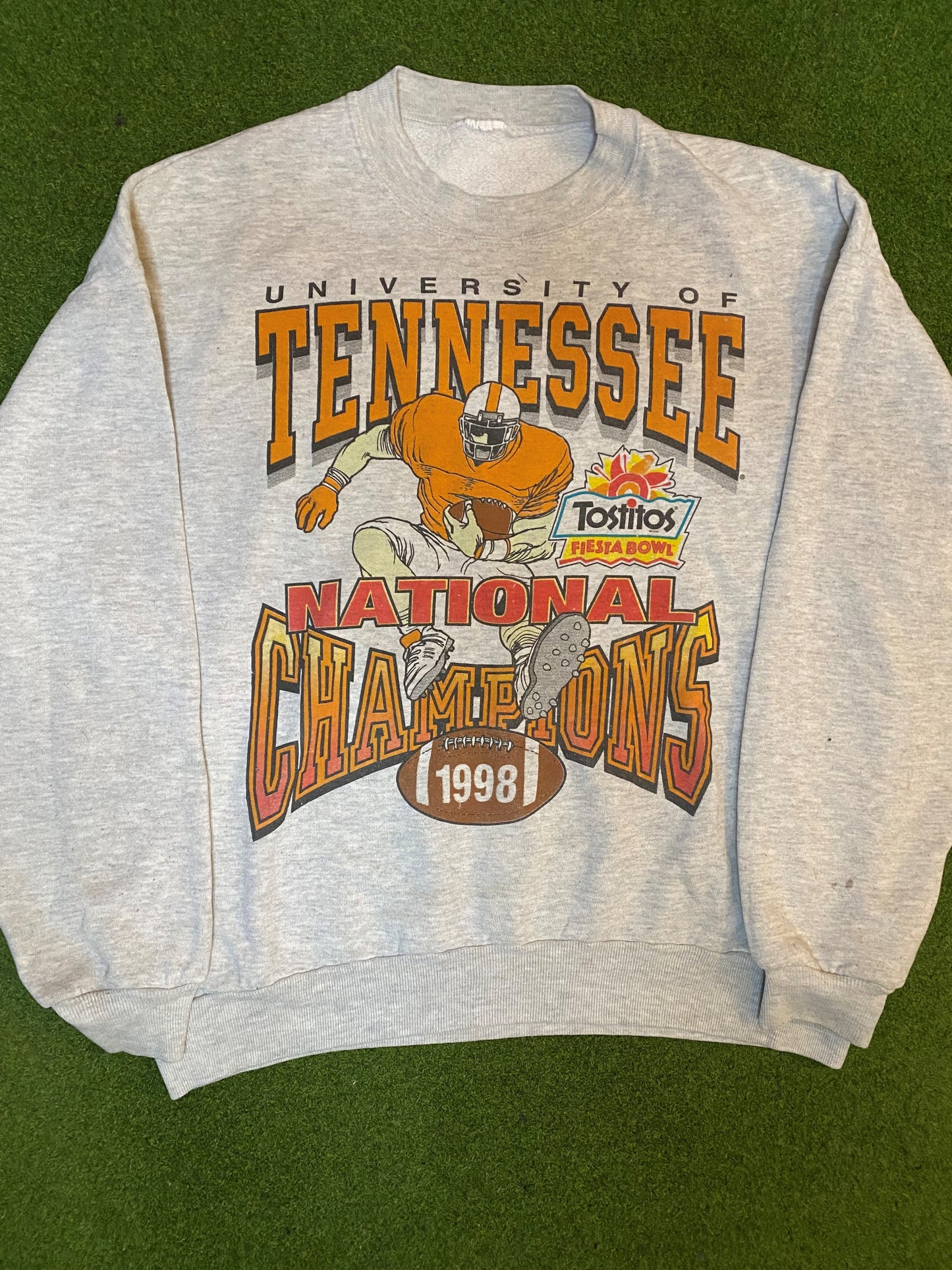 1998 Tennessee Volunteers - National Champions - Vintage College Football Sweatshirt (XL) - Gametime Vintage