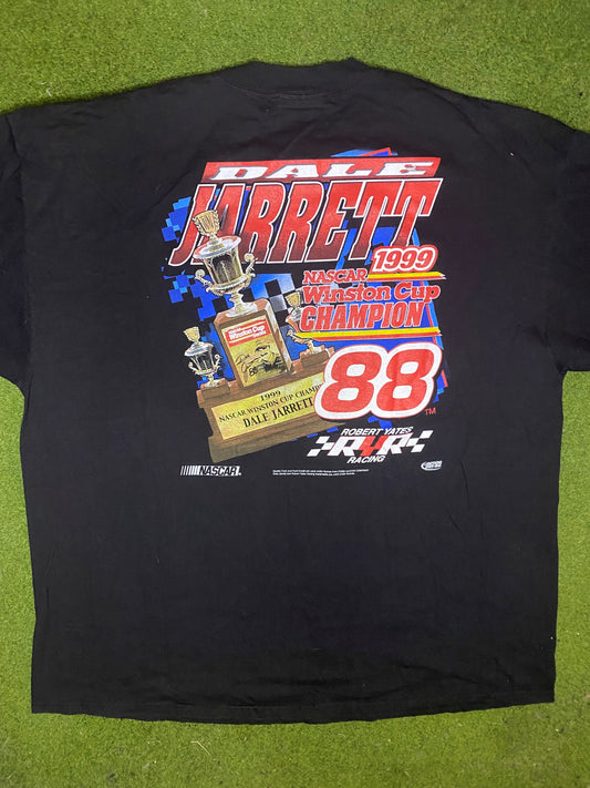 1999 Dale Jarrett - Winston Cup Champion - Vintage NASCAR T-Shirt (2XL) - Gametime Vintage