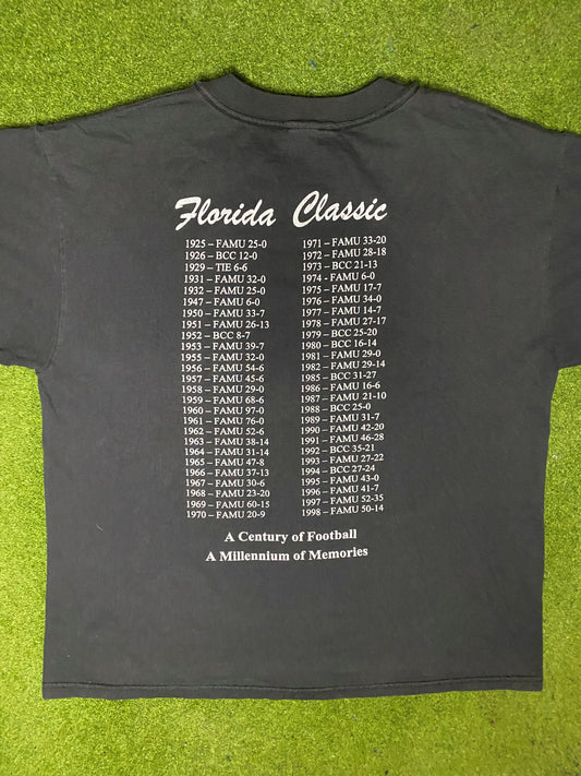 1999 Florida Classic - Florida A&M Vs Bethune-Cookman - Vintage HBCU T Shirt (Large) - Gametime Vintage
