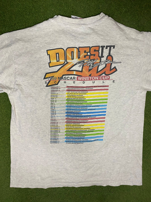 1999 Jeff Gordon - The Man Does It All - Vintage NASCAR T-Shirt (Large) - Gametime Vintage