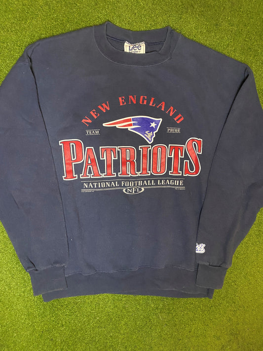 1999 New England Patriots - Vintage NFL Crewneck Sweatshirt (Large)