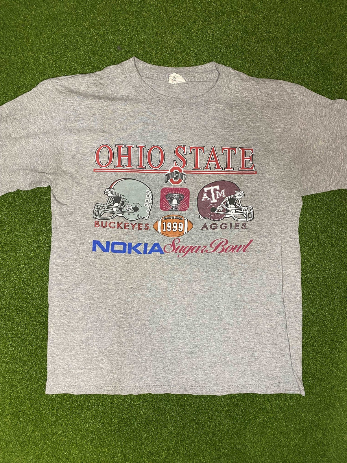 1999 Ohio State Buckeyes - Nokia Sugar Bowl - vs. Texas A&M - Vintage College Football Tee Shirt (Medium) - Gametime Vintage
