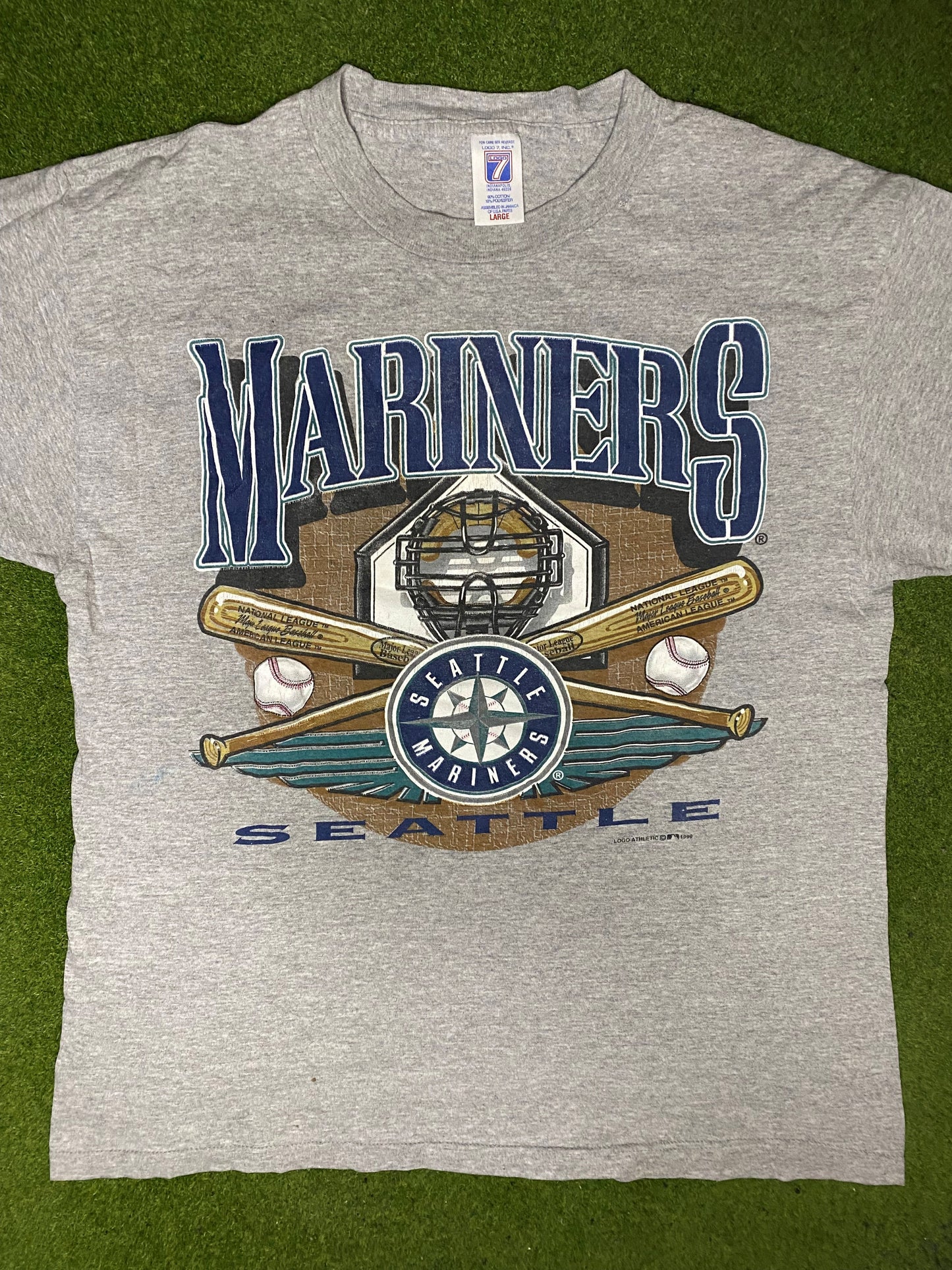 1999 Seattle Mariners - Vintage MLB T Shirt (Large) - Gametime Vintage