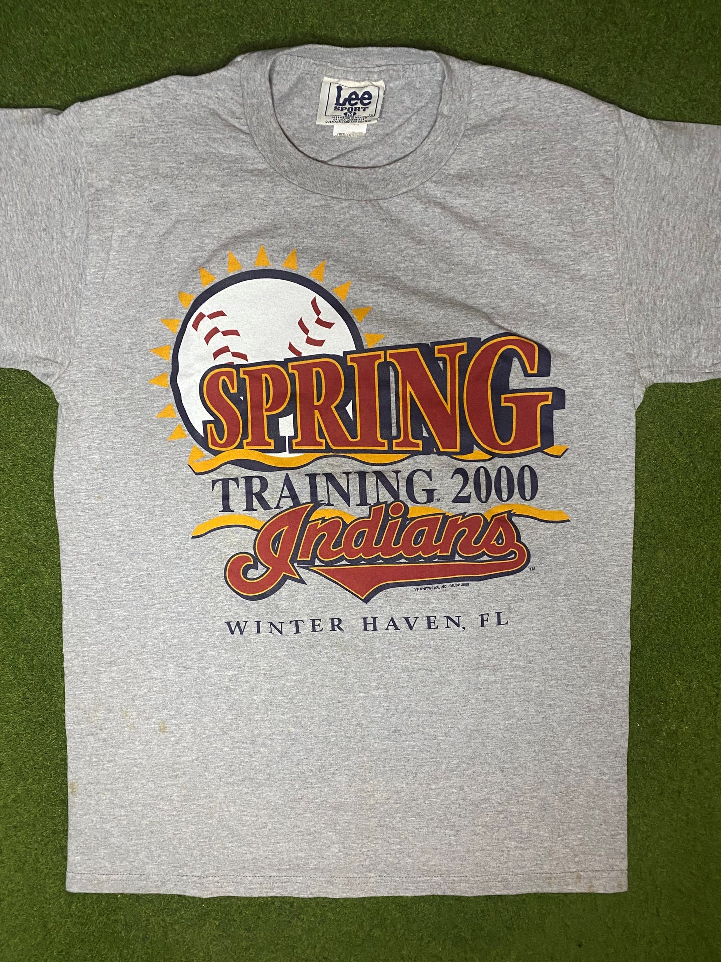 2000 Cleveland Indians - Spring Training - Vintage MLB T Shirt (Medium)