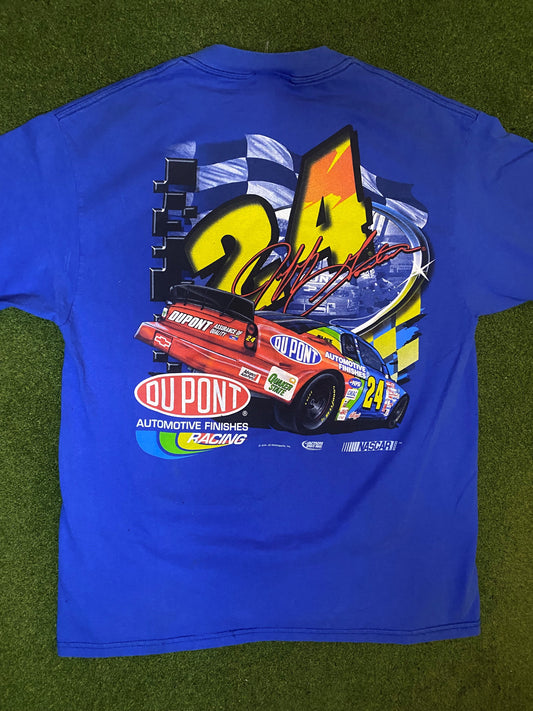 2000 Jeff Gordon - Double Sided - Vintage NASCAR T-Shirt (Large) - Gametime Vintage
