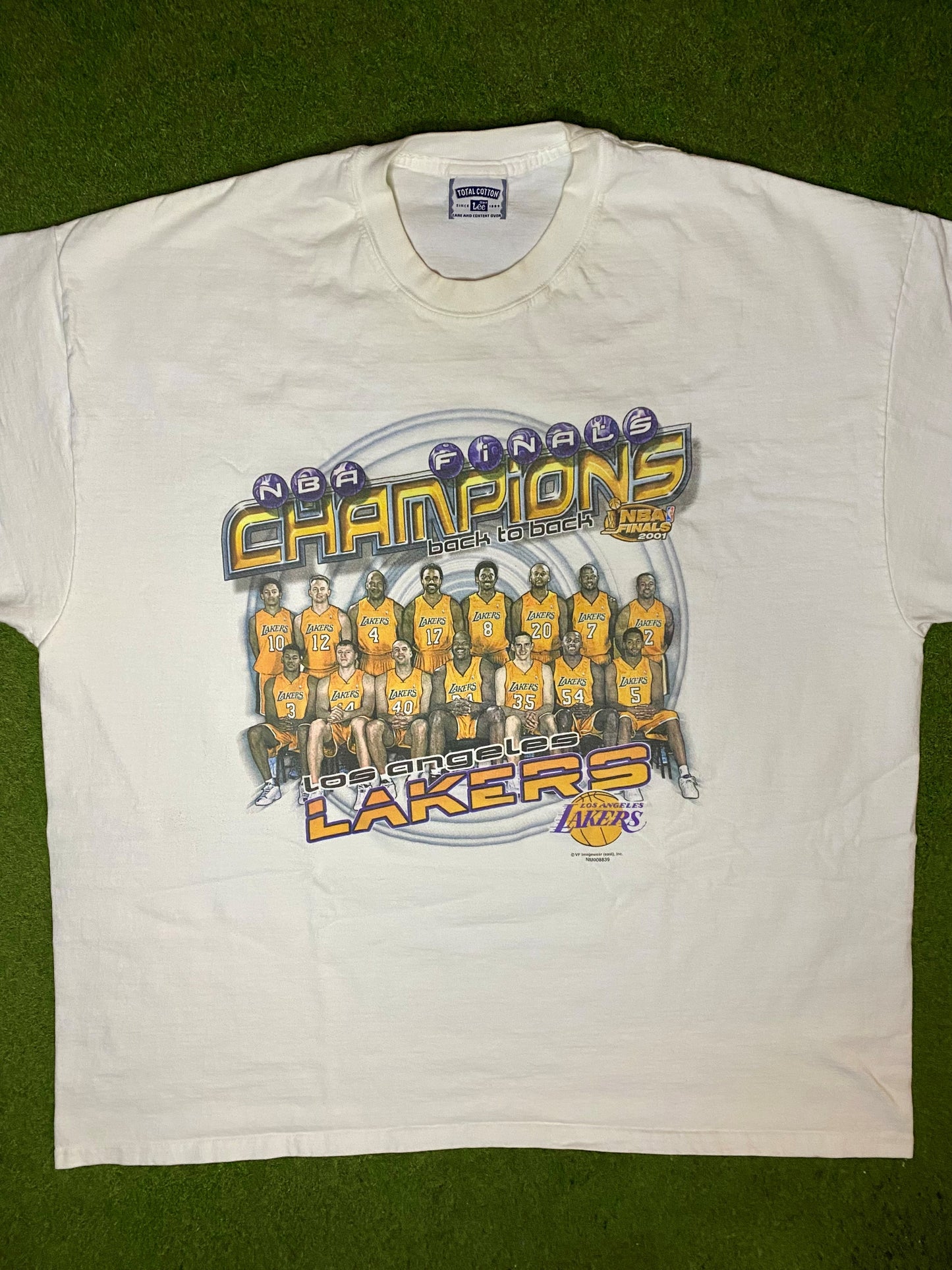 2000 Los Angeles Lakers - Champions - Vintage NBA T Shirt (2XL)
