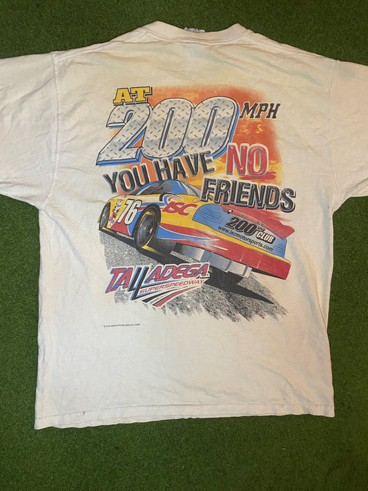 2000 Talladega Superspeedway - 200MPH Club - Double Sided - Vintage NASCAR T-Shirt (Large) - Gametime Vintage