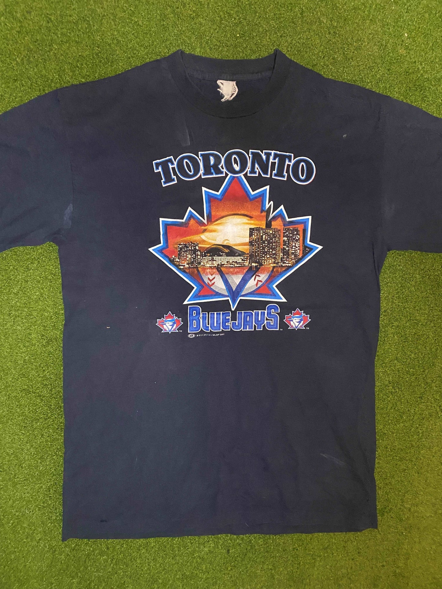 2001 Toronto Blue Jays - Vintage MLB T-Shirt (Large) - Gametime Vintage
