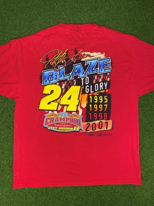 2001 Jeff Gordon Double Sided - Winston Cup Series Champ - Vintage NASCAR Tee Shirt (XL) - Gametime Vintage