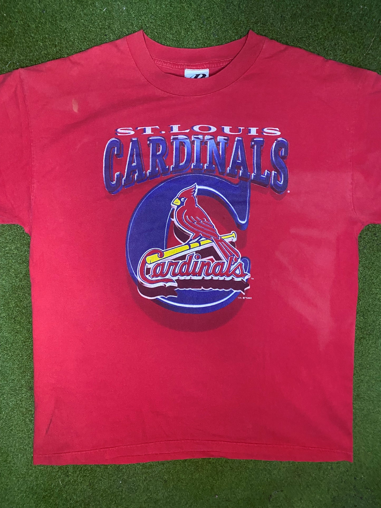 2001 St. Louis Cardinals - Vintage MLB T-Shirt (XL) - Gametime Vintage