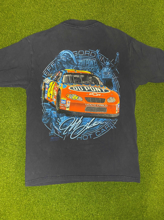 2002 Jeff Gordon - Double Sided - Vintage NASCAR Tee Shirt (Medium) - Gametime Vintage