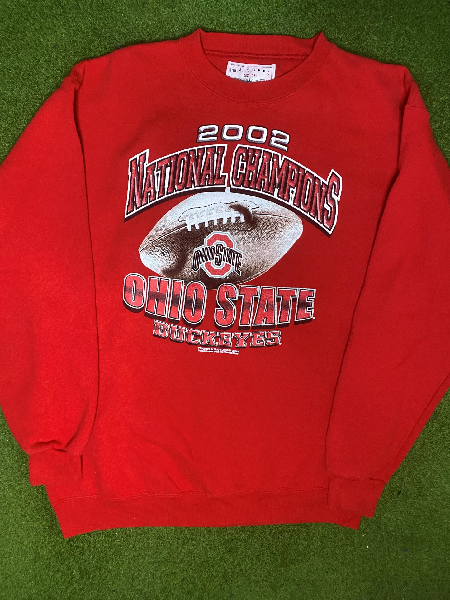 2002 Ohio State Buckeyes - National Champions - Vintage College Sweatshirt (Large) - Gametime Vintage
