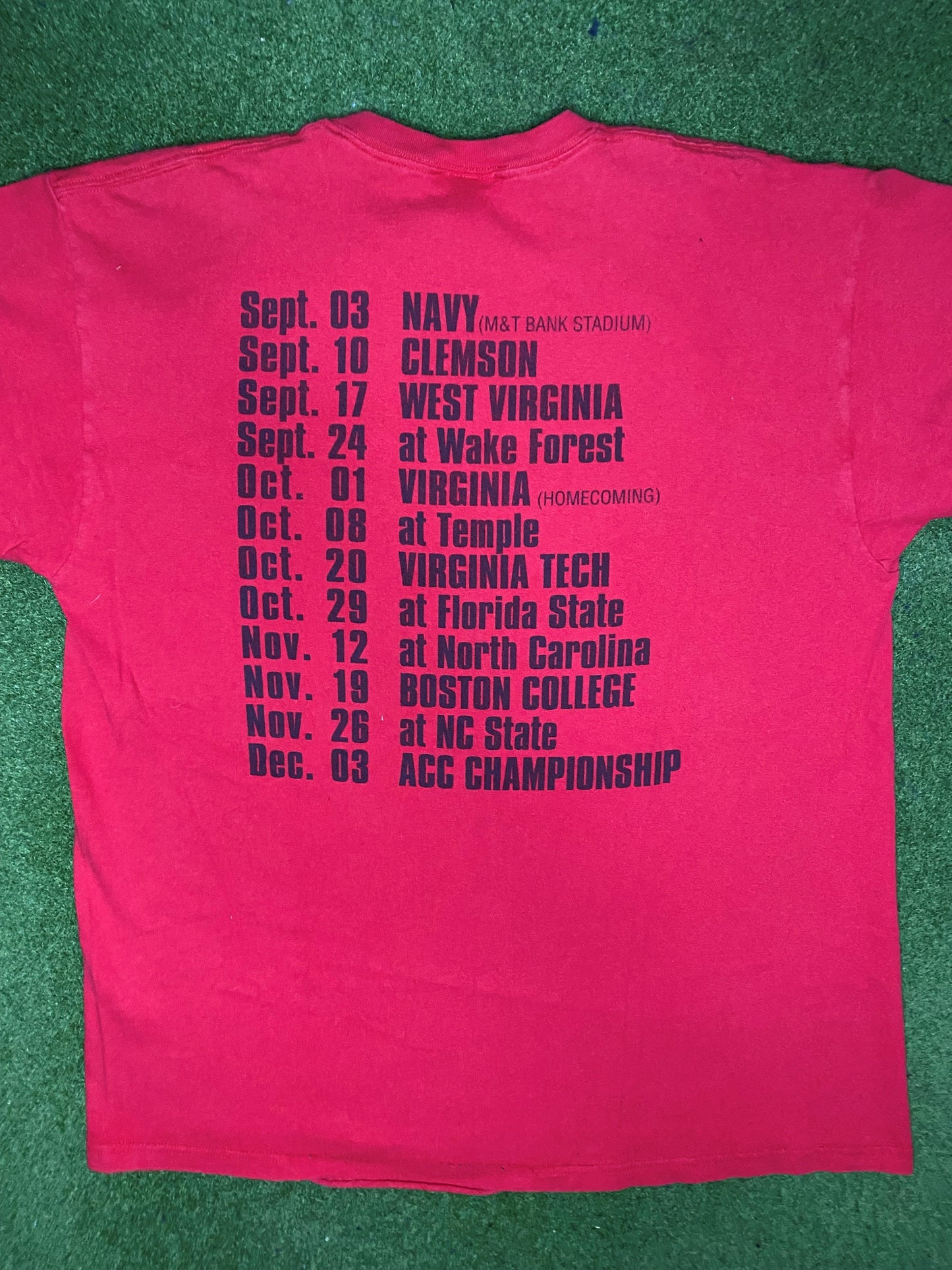 2005 Maryland Terrapins - Vintage College Football T Shirt (XL) - Gametime Vintage