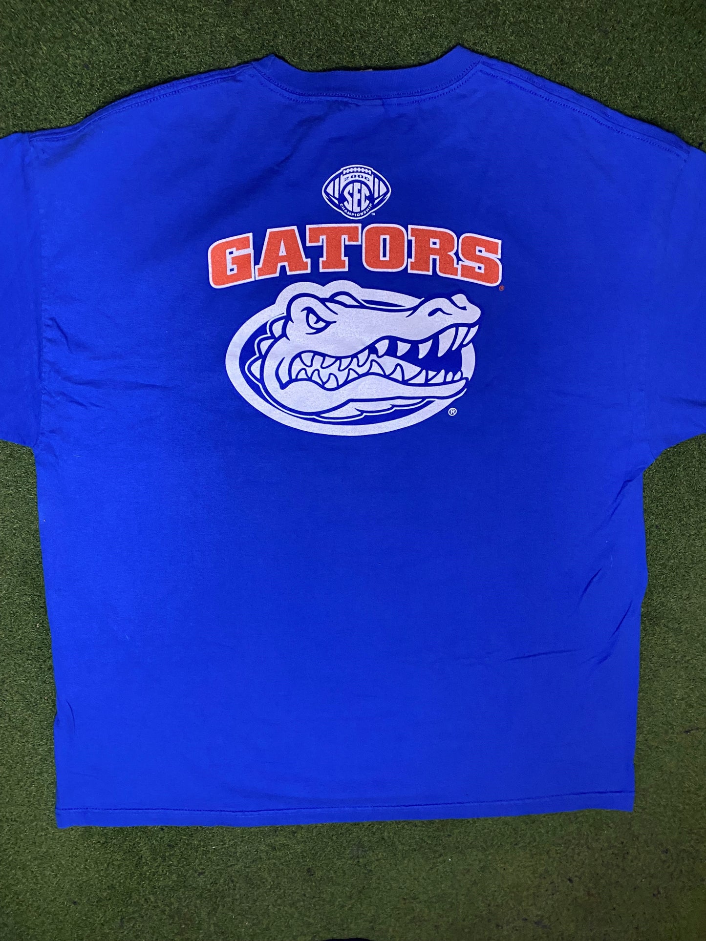 2006 Florida Gators - SEC Champions - Double Sided - Vintage College T-Shirt (2XL) - Gametime Vintage