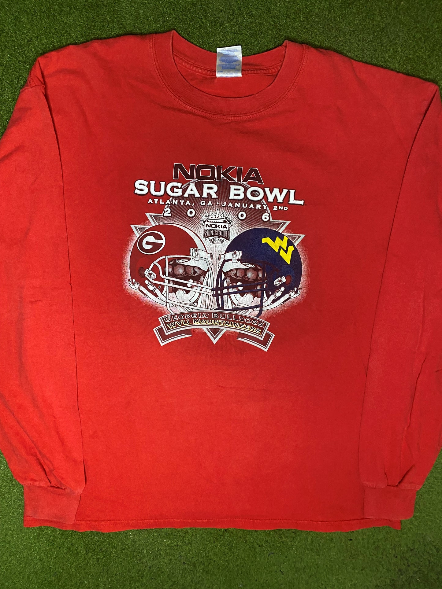 2006 Georgia Bulldogs - Sugar Bowl - Vintage College Long Sleeve (XL) - Gametime Vintage