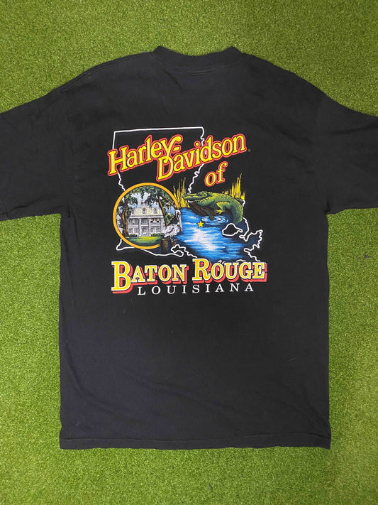 2006 Harley Davidson - Baton Rouge Louisiana - Vintage Harley Tee Shirt (Large) - Gametime Vintage