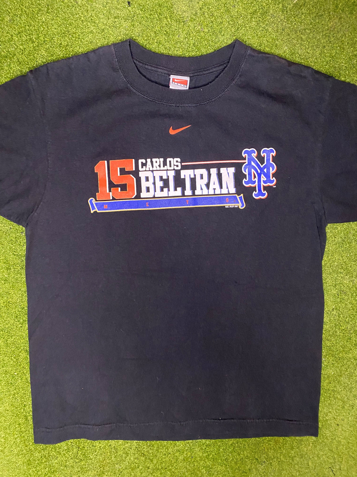 2007 New York Mets - Carlos Beltran - Vintage MLB T Shrit (Youth XL) - Gametime Vintage