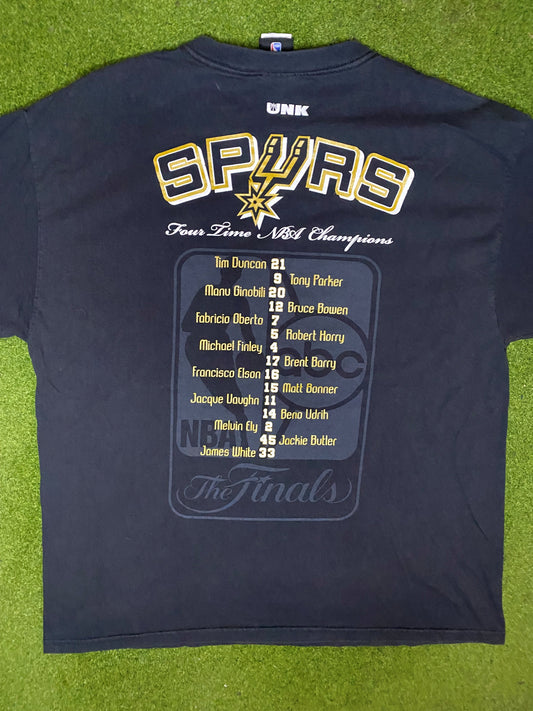 2007 San Antonio Spurs - Champions - Vintage NBA T-Shirt (XL) - Gametime Vintage
