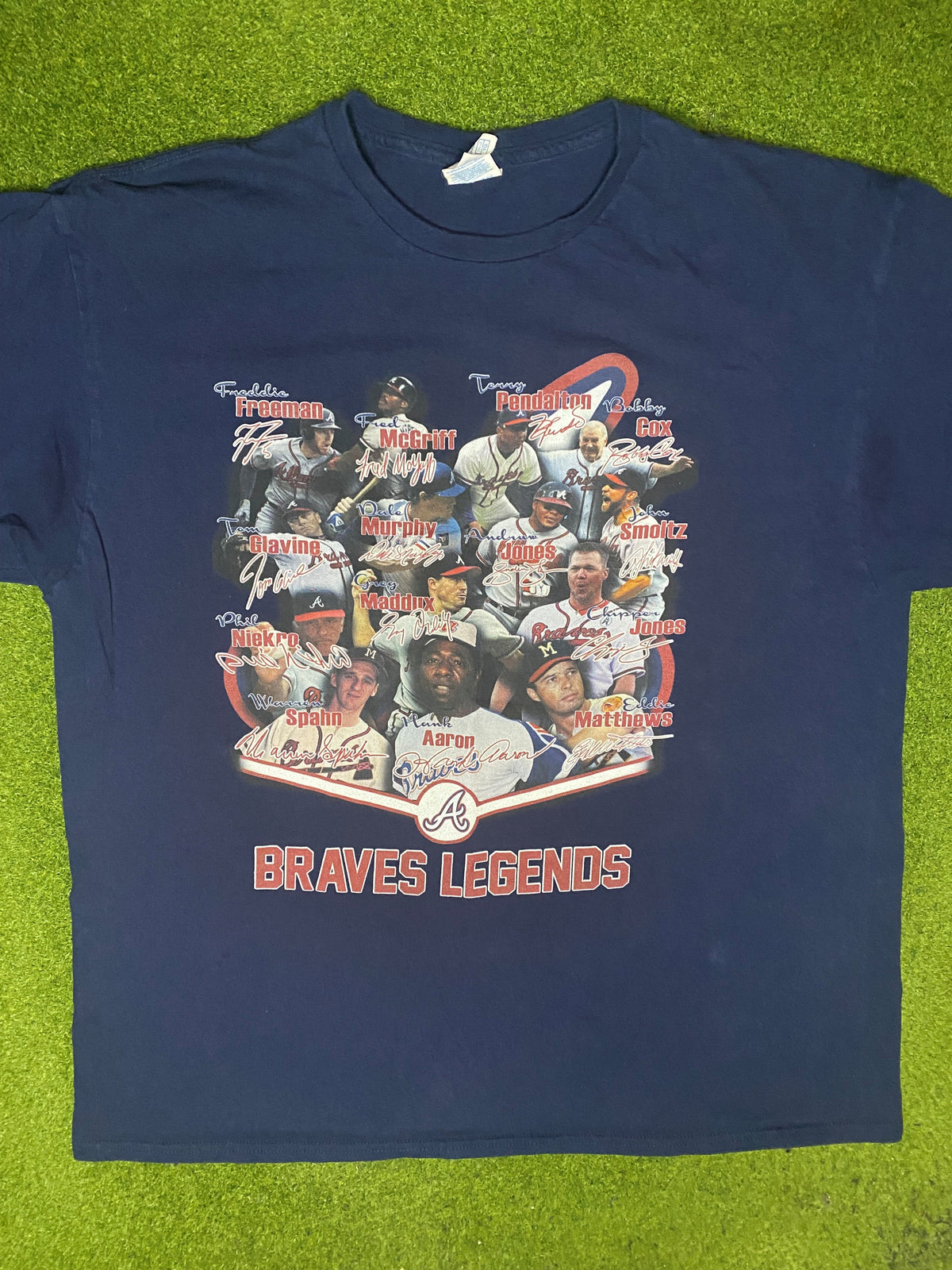 2010s Atlanta Braves - Legends - Vintage MLB Player T Shirt (XL) - Gametime Vintage