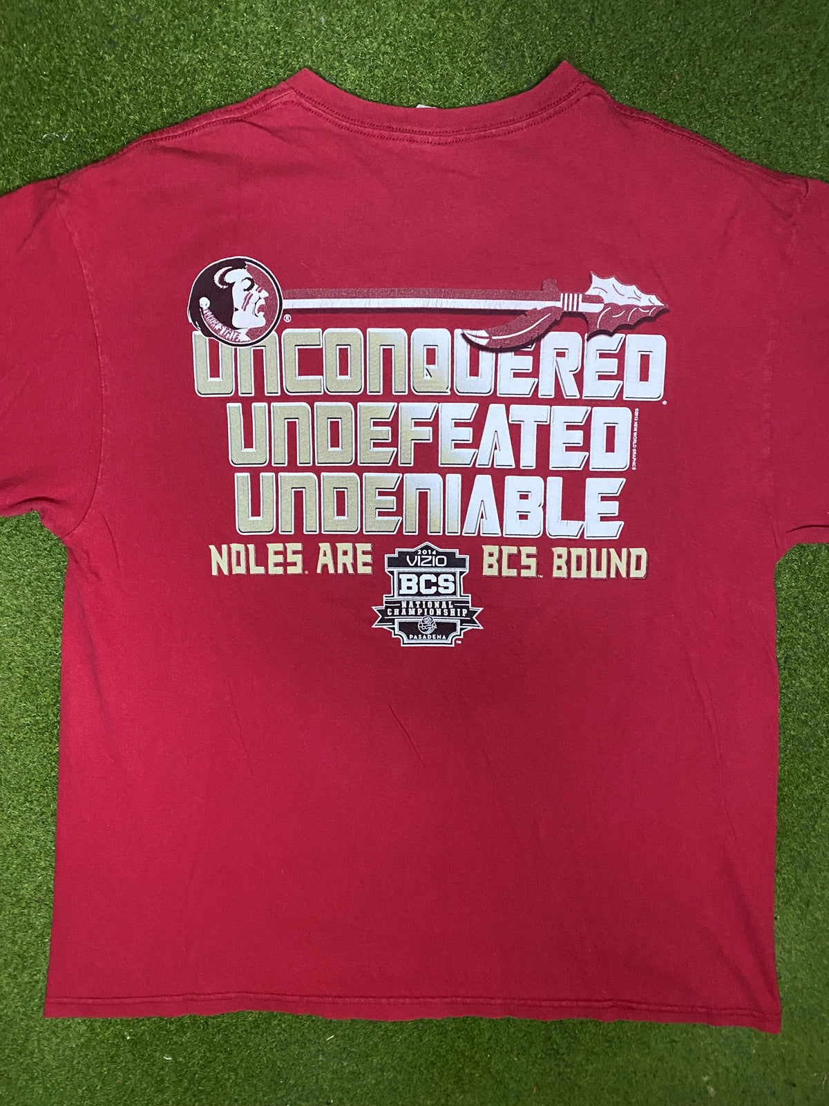 2013 Florida State Seminoles - National Championship - Vintage College T-Shirt (Large) - Gametime Vintage