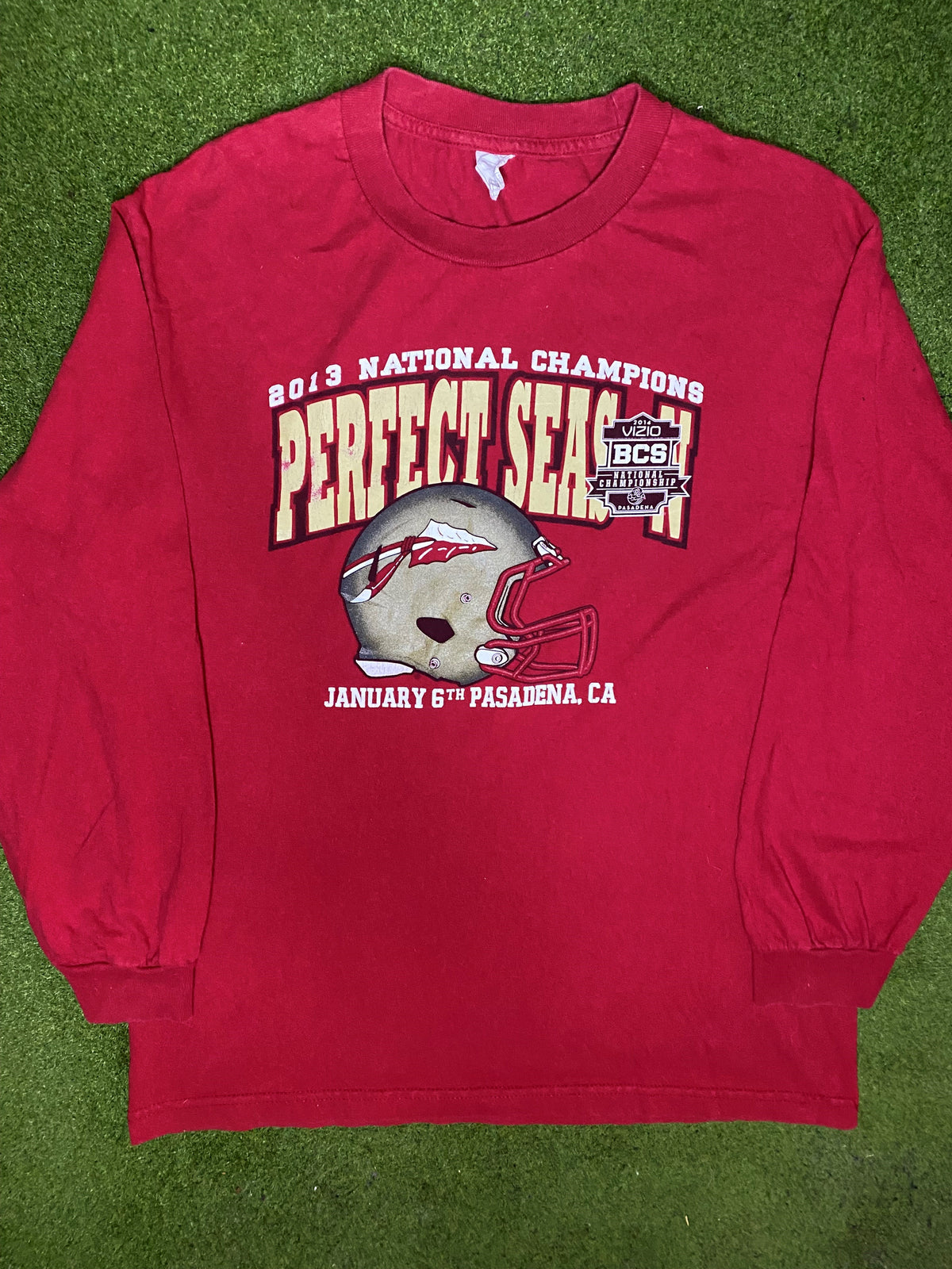 2013 Florida State Seminoles - National Champions - Vintage College Long Sleeve (Large) - Gametime Vintage