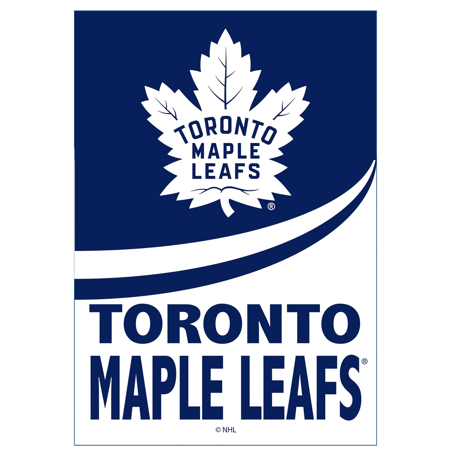 Toronto Maple Leafs Burlap Flag GDN Size