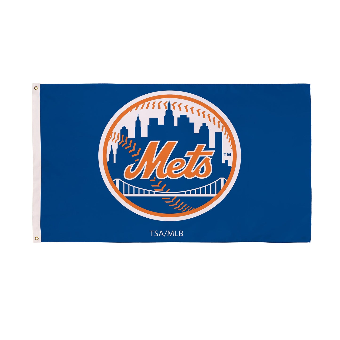 New York Mets Single Sided Flag w/ 2 Grommets, 3'x5'
