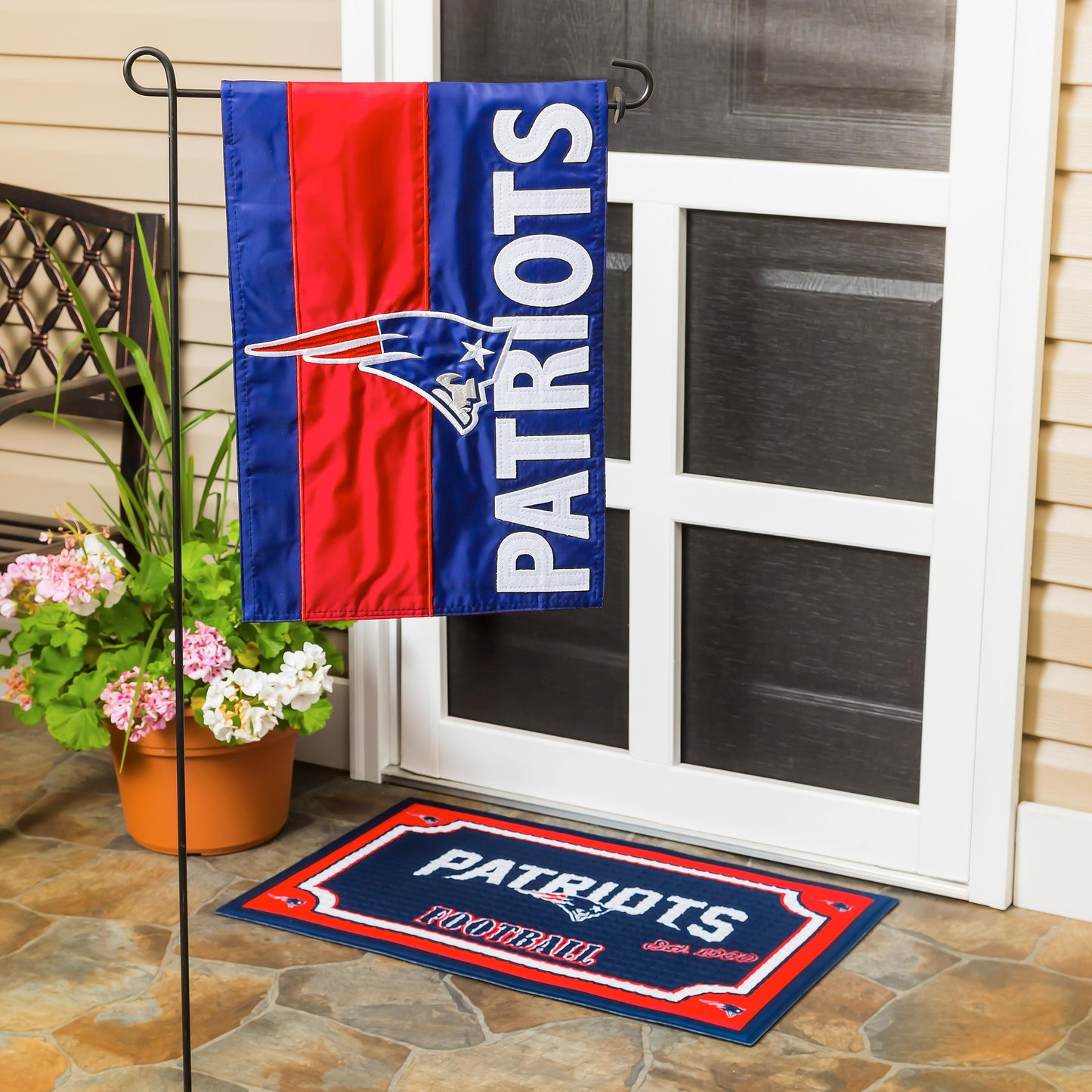 New England Patriots Embellished Garden Flag