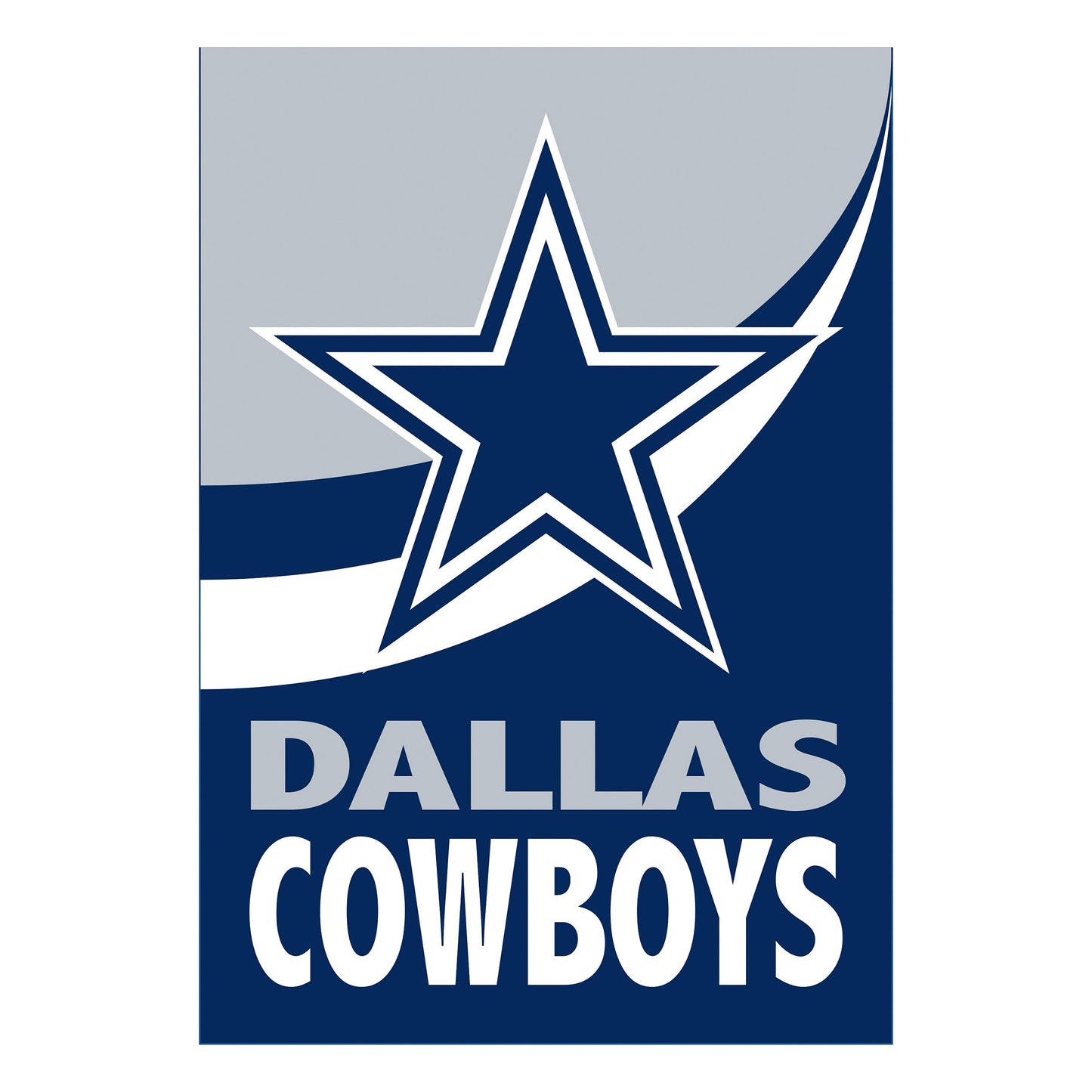 Dallas Cowboys Burlap Flag GDN Size