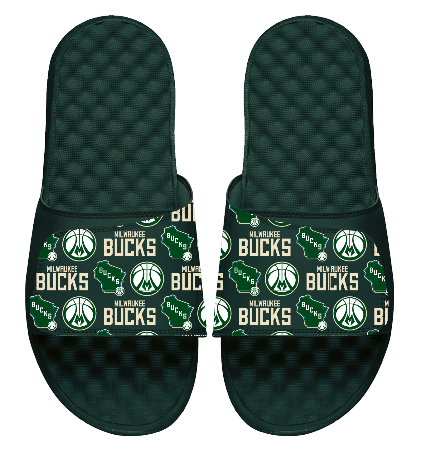 Milwaukee Bucks Dark Green Collage Slides
