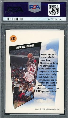 Graded 1991 Skybox Michael Jordan #583 Basketball Card PSA 10 Gem Mint