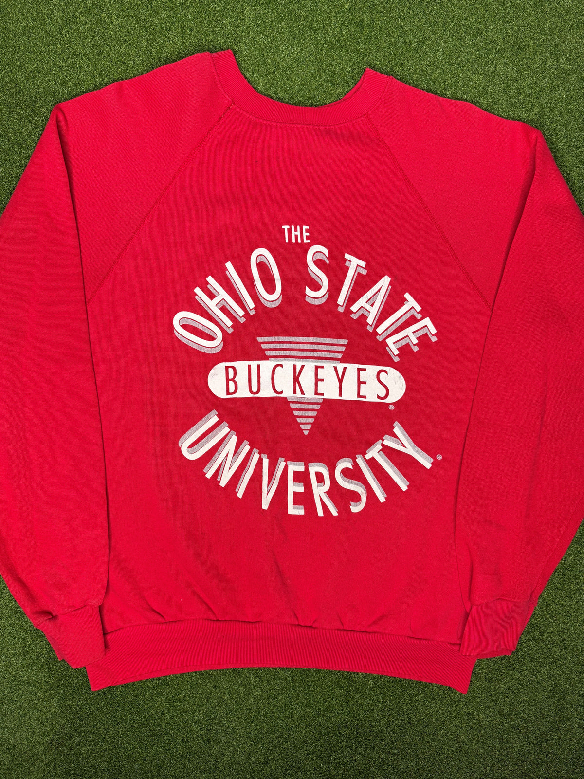 80s Ohio State Buckeyes - Vintage College Crewneck Sweatshirt (Large)