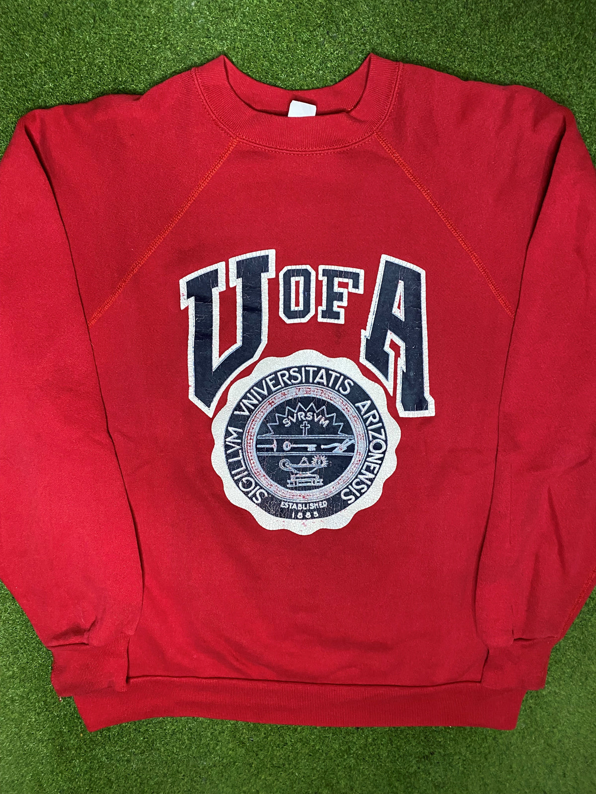 80s Arizona Wildcats - Vintage University Sweatshirt (Large) - Gametime Vintage