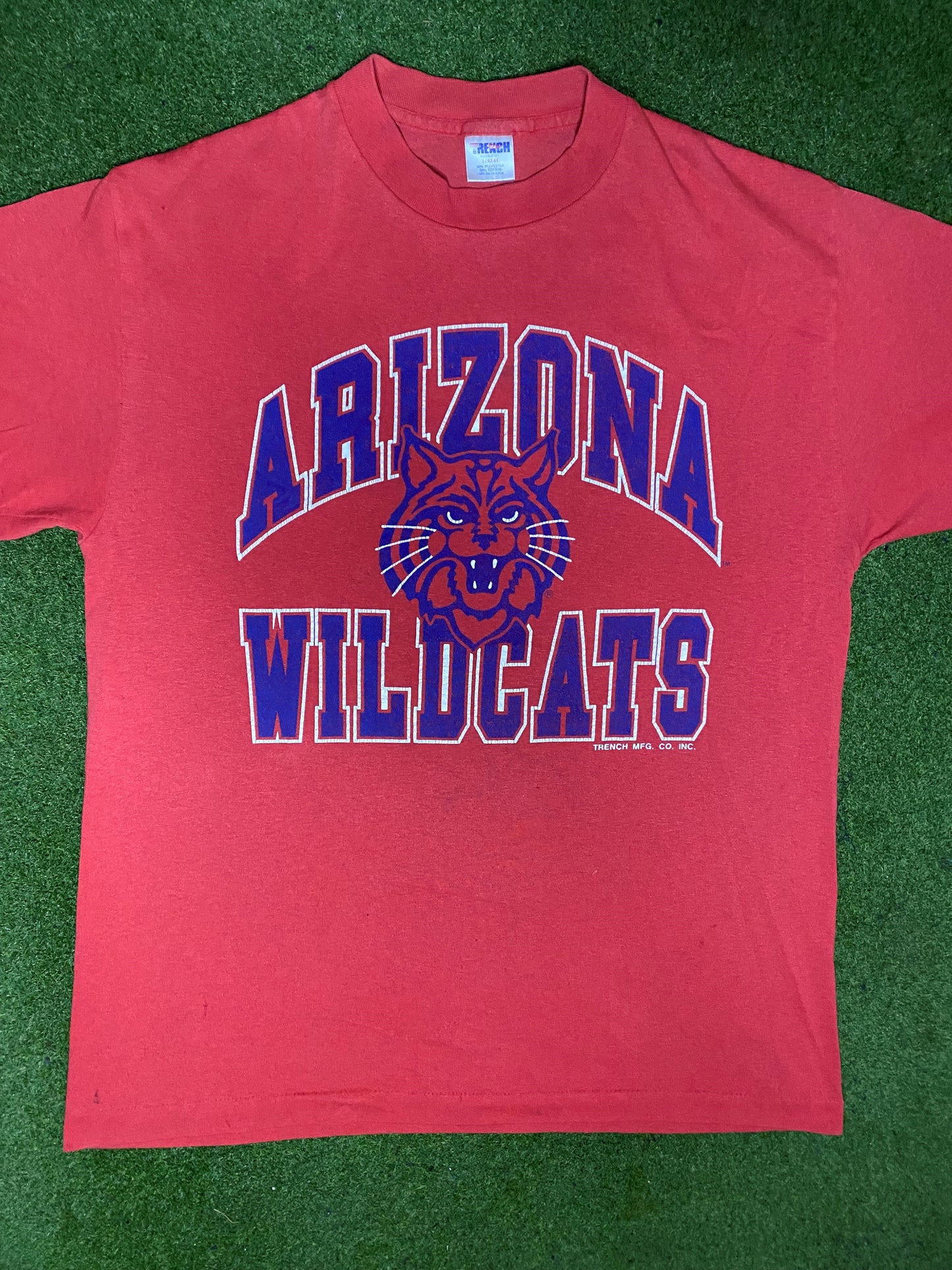 80s Arizona Wildcats - Vintage College T-Shirt (Large) - Gametime Vintage