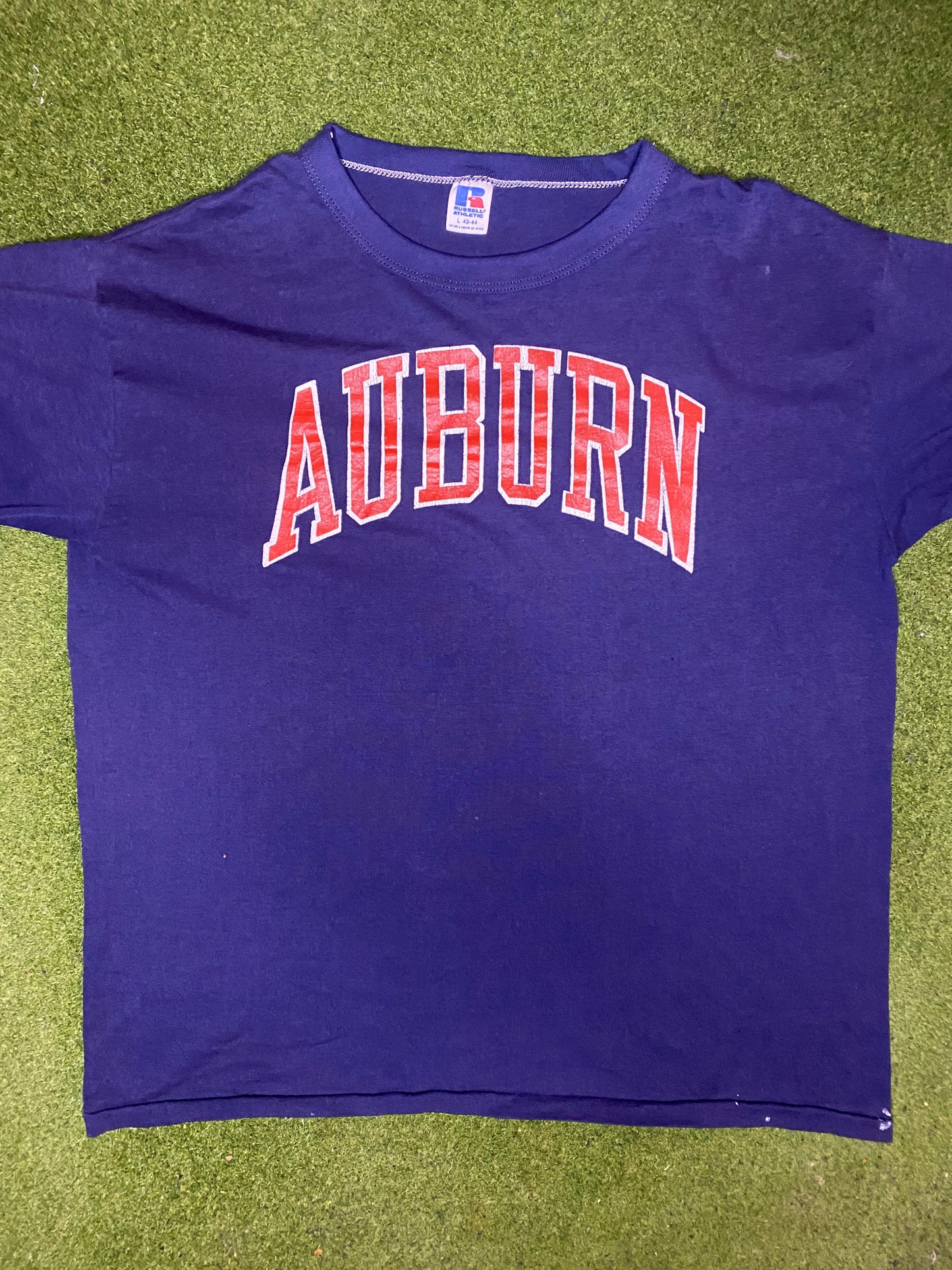80s Auburn Tigers - Vintage College T-Shirt (Large) - Gametime Vintage