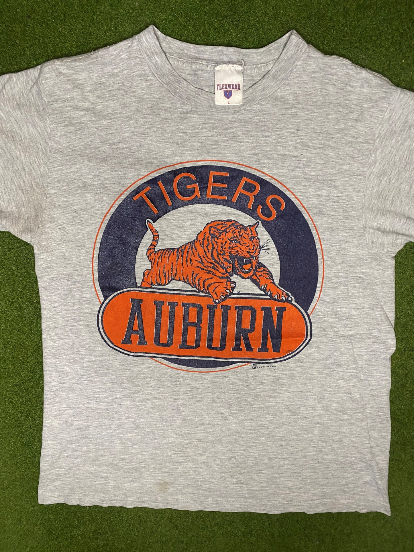 80s Auburn Tigers - Vintage College Tee (Large) - Gametime Vintage