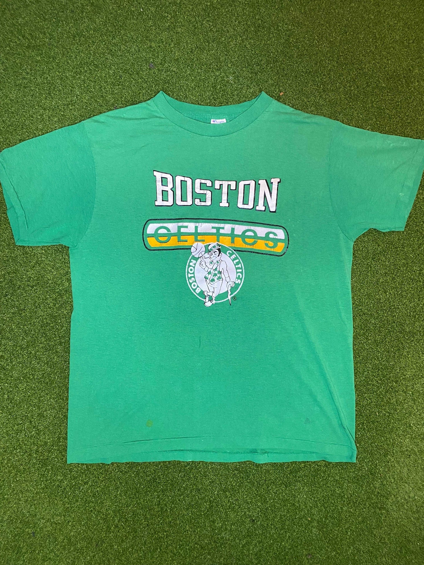 80s Boston Celtics - Vintage NBA Tee Shirt (XL) - Gametime Vintage