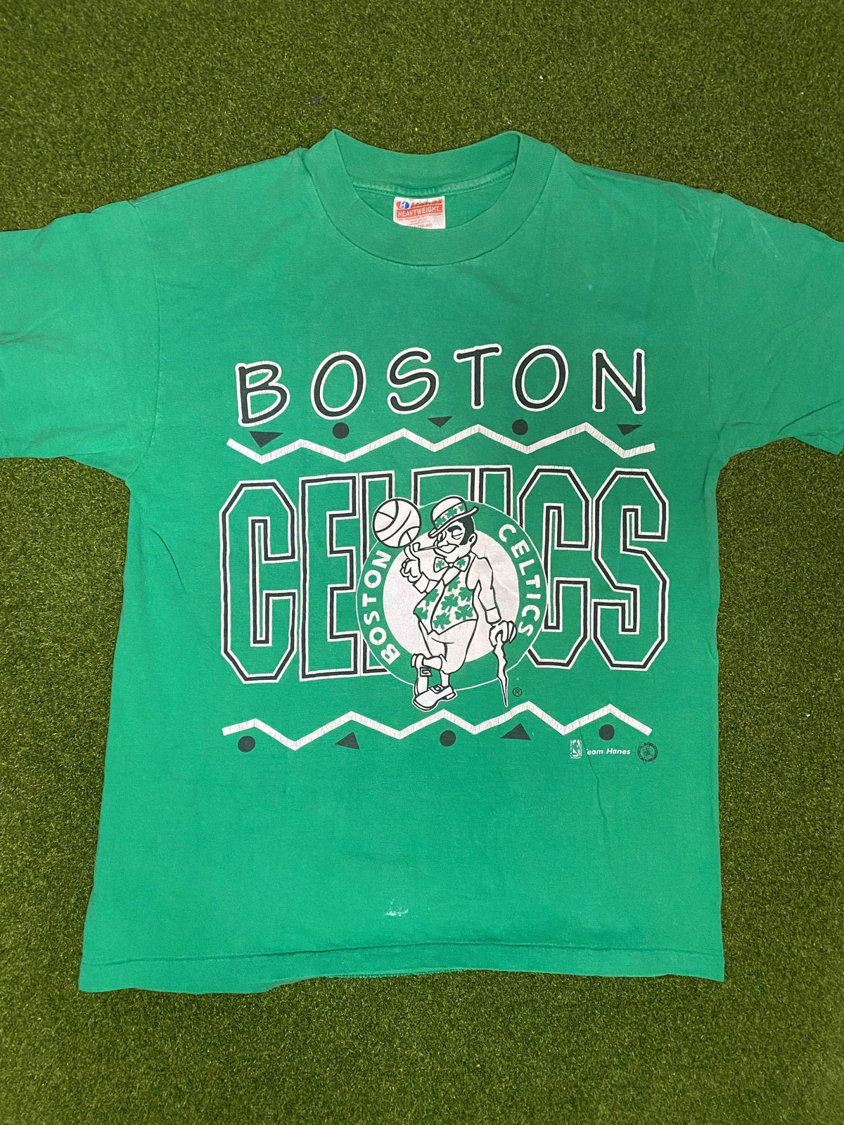 80s Boston Celtics - Big Logo - Vintage NBA Tee Shirt (Medium) - Gametime Vintage