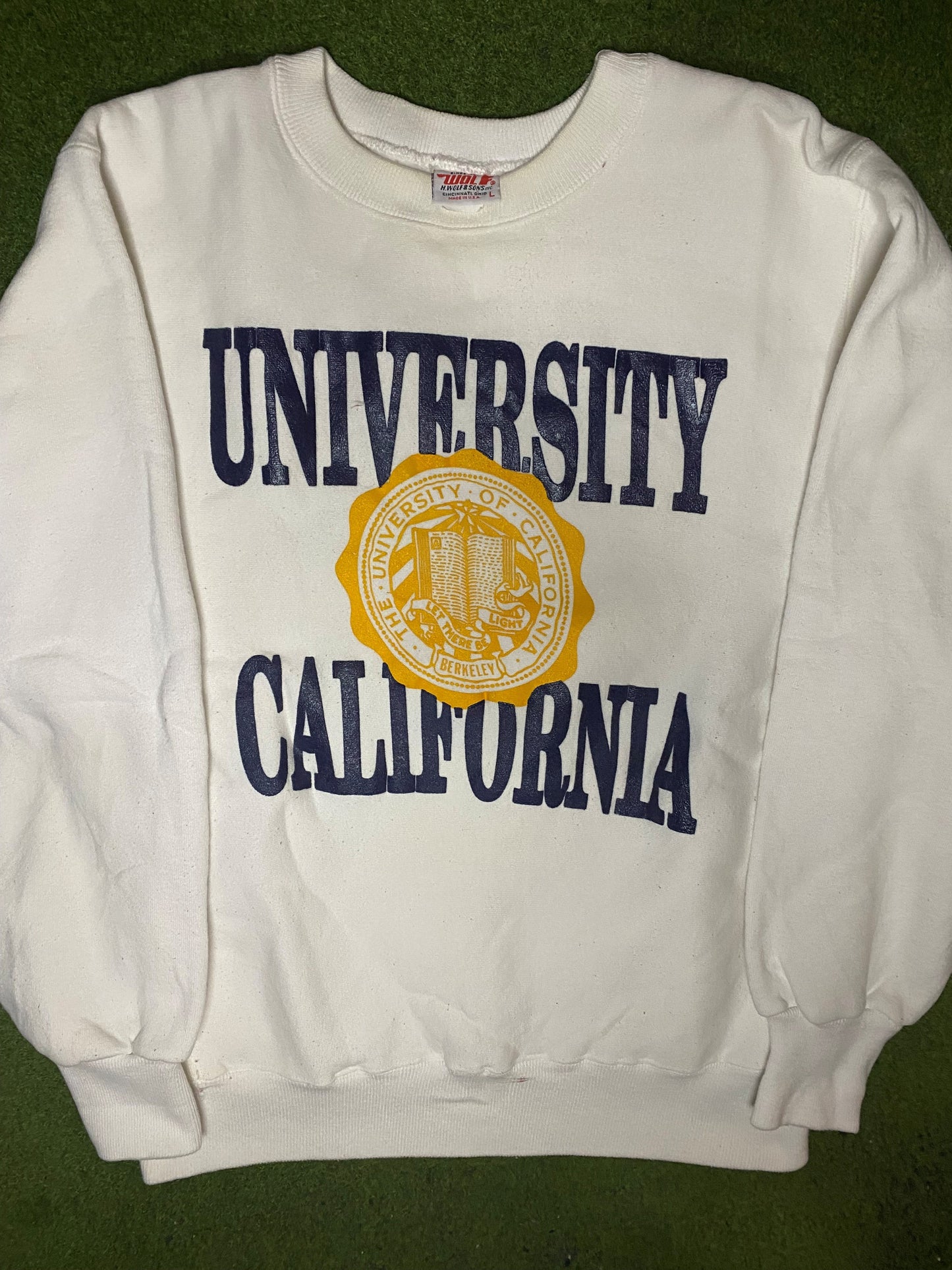 80s California Golden Bears - Vintage University Sweatshirt (Large) - Gametime Vintage