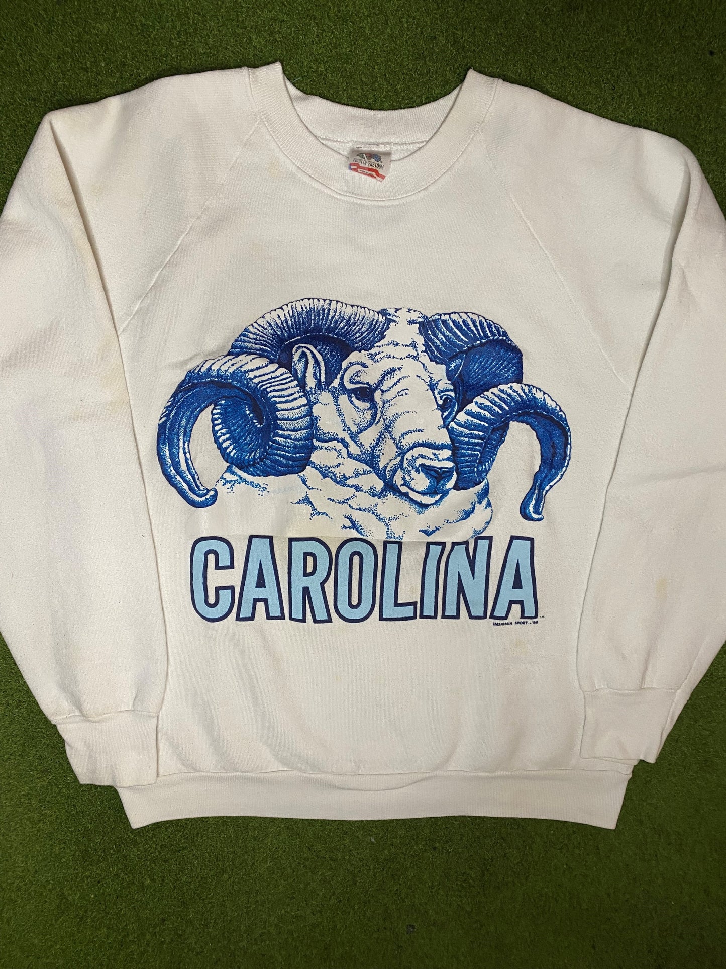 1989 Carolina Tar Heels - Vintage College Sweatshirt (Large) - Gametime Vintage