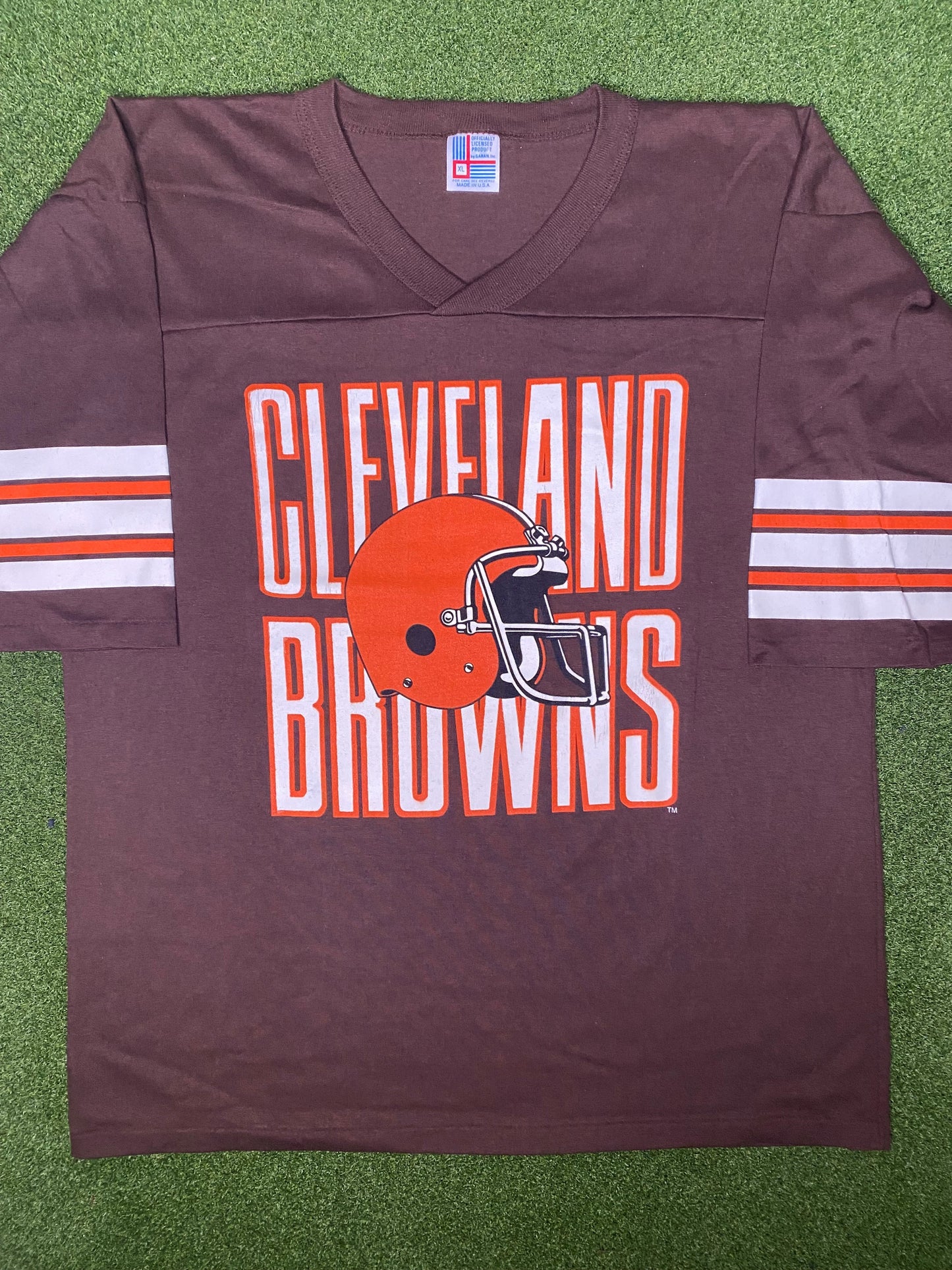 80s Cleveland Browns - Vintage NFL T Shirt (XL)
