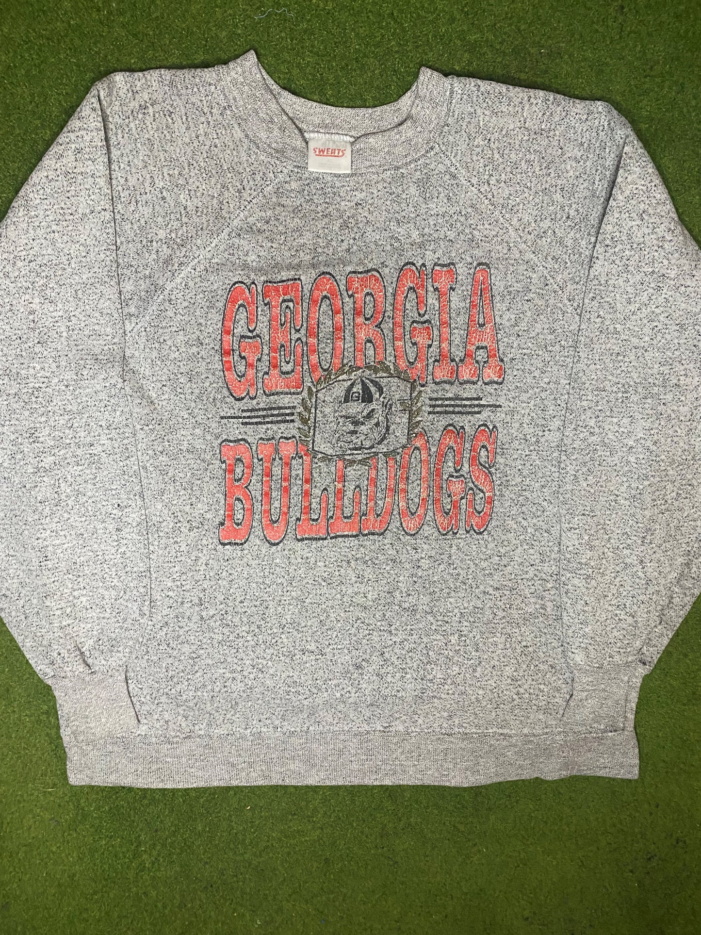 80s Georgia Bulldogs - Vintage College Sweashirt (XL) - Gametime Vintage