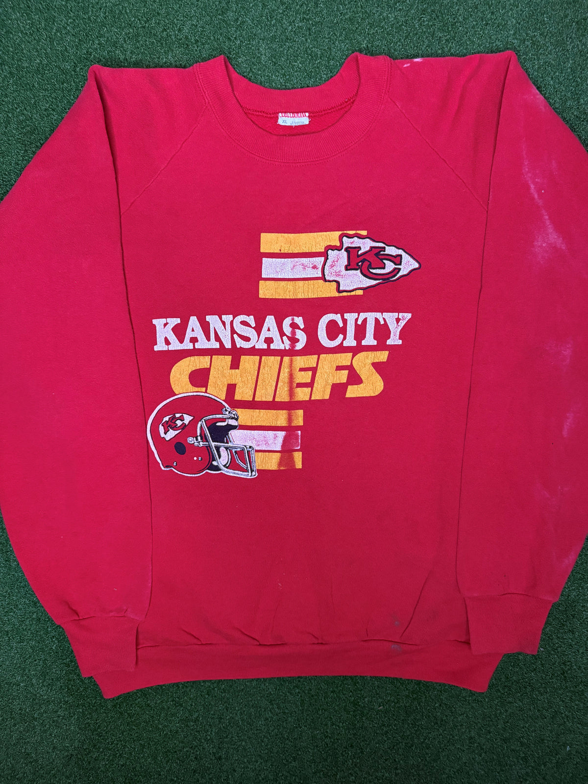 80s Kansas City Chiefs - Vintage NFL Sweatshirt (XL)