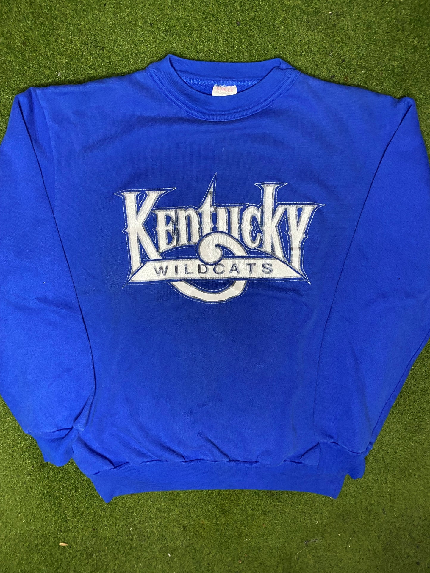 80s Kentucky Wildcats - Vintage College Sweatshirt (Large) - Gametime Vintage