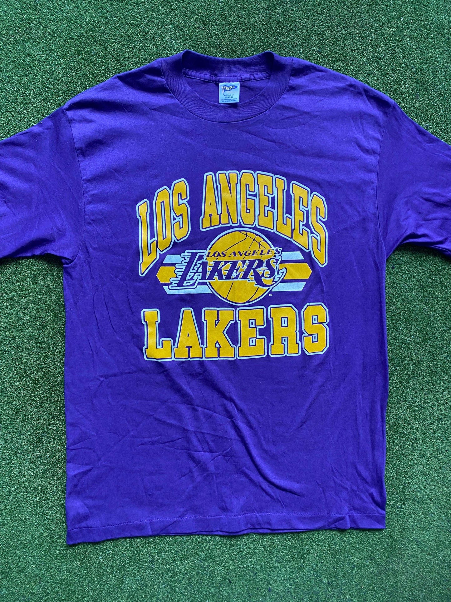 80s Los Angeles Lakers - Vintage NBA T-Shirt (XL) - Gametime Vintage