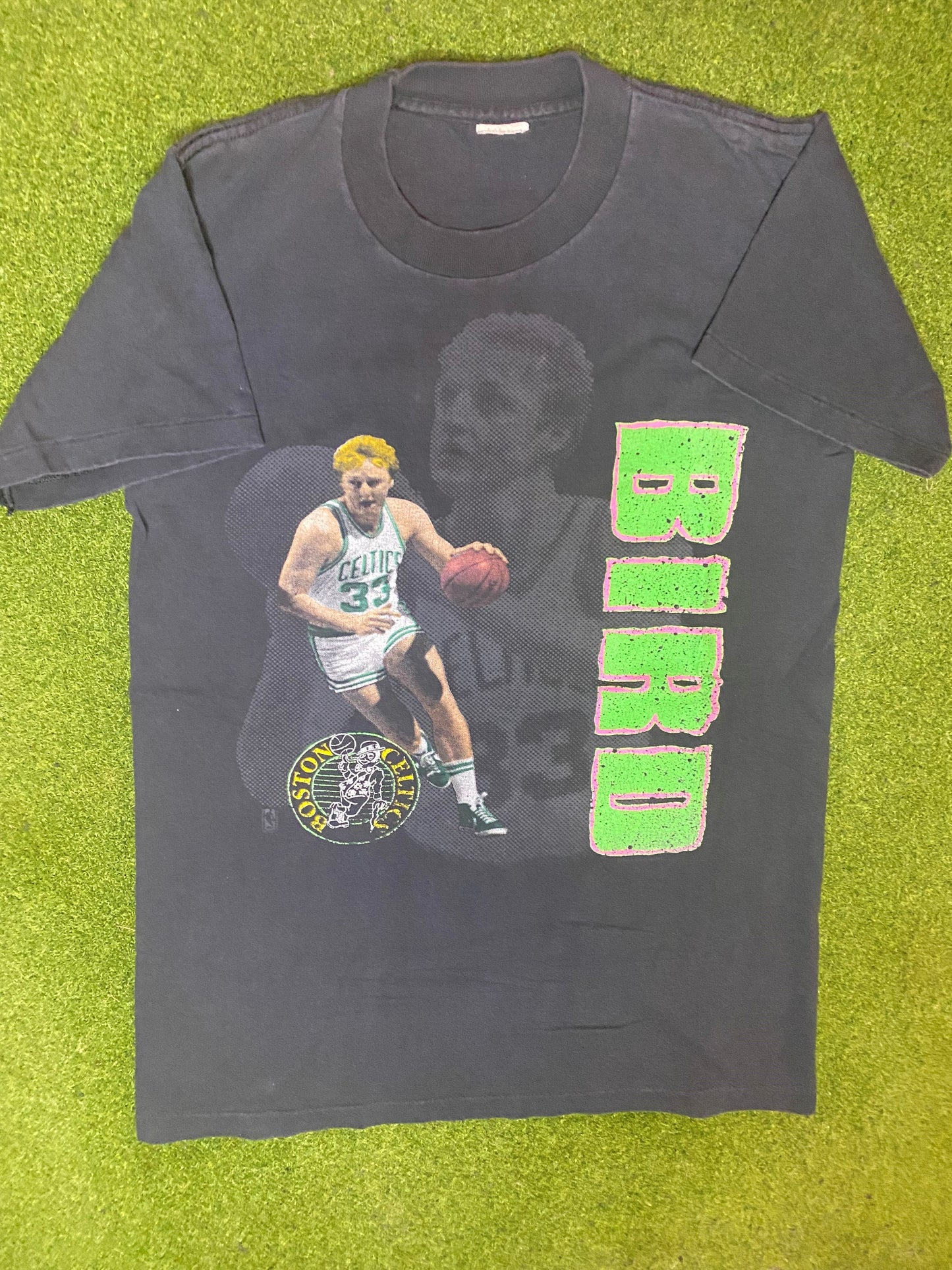 80s Boston Celtics - Larry Bird - Vintage NBA Player T-Shirt (Large) - Gametime Vintage